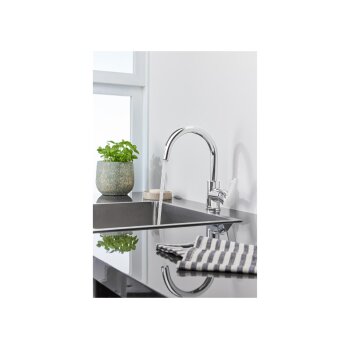 LIVARNO home Armatur, mit geräuscharmer 35-mm-Kartusche (Küchenarmatur) - B-Ware neuwertig