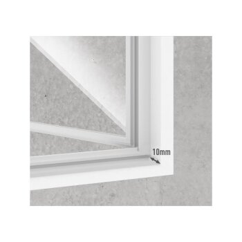 LIVARNO home Insektenschutzfenster, magnetisch, 110 x 130 cm, weiß - B-Ware neuwertig