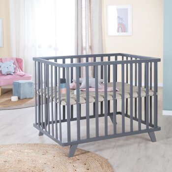 roba Laufgitter, 75x100 cm, greyish gesteppt, anthrazit - B-Ware sehr gut