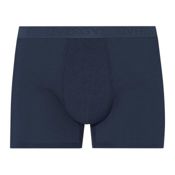 LIVERGY® Herren Boxer, 3 Stück, in modischer Feinripp-Qualität (hellblau/blau/navy, 7/XL) - B-Ware neuwertig