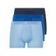 LIVERGY® Herren Boxer, 3 Stück, in modischer Feinripp-Qualität (hellblau/blau/navy, 7/XL) - B-Ware neuwertig