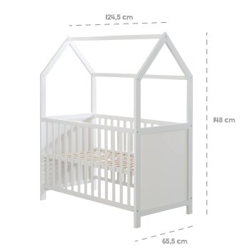 roba Hausbett, 60 x 120 cm, weiß - B-Ware sehr gut