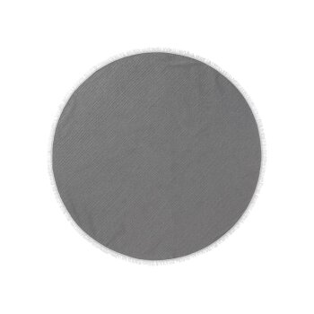 LIVARNO home Gartentischdecke, 130 x 160 cm (Rund, Grau) - B-Ware neuwertig