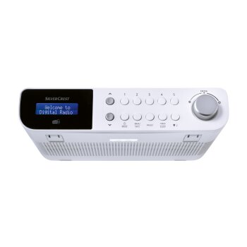 SILVERCREST® Unterbau-Küchenradio SKR 3W D6, DAB+, weiß - B-Ware neuwertig