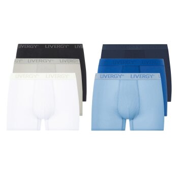 LIVERGY® Herren Boxer, 3 Stück, in modischer...