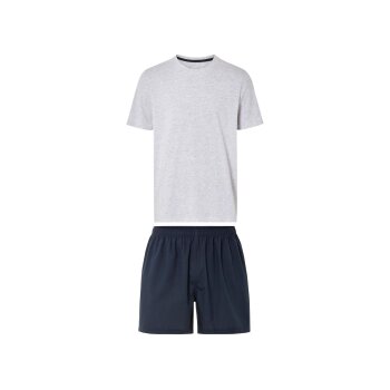 LIVERGY® Herren Pyjama mit Shorts - B-Ware