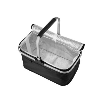TOPMOVE® Thermo-Einkaufskorb, mit Einkaufswagen-Chip (Schwarz) - B-Ware sehr gut