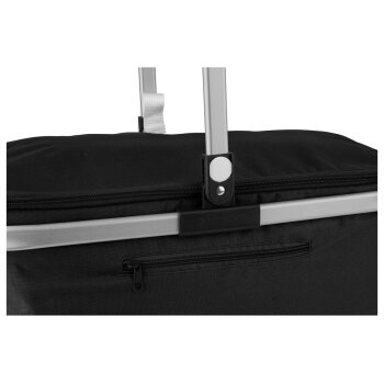 TOPMOVE® Thermo-Einkaufskorb, mit Einkaufswagen-Chip (Schwarz) - B-Ware sehr gut