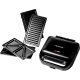 Hanseatic 3-in-1-Sandwichmaker, Waffeleisen & Kontaktgrill, HWM750BD, schwarz - B-Ware gut