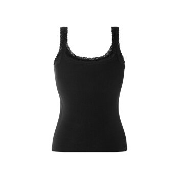 esmara® Damen Tops, 3 Stück, in modischer Ripp-Qualität (Schwarz, XS (32/34)) - B-Ware neuwertig
