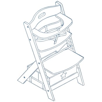 roba Treppenhochstuhl Liv Up, weiß - B-Ware neuwertig