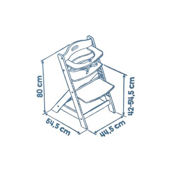 roba Treppenhochstuhl Liv Up, weiß - B-Ware neuwertig