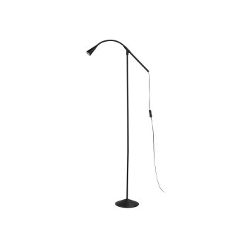 LIVARNO home LED-Stehleuchte »FREYA«, 1-flammig, mit flexiblem Metallarm (Schwarz) - B-Ware neuwertig