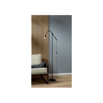 LIVARNO home LED-Stehleuchte »FREYA«, 1-flammig, mit flexiblem Metallarm (Schwarz) - B-Ware neuwertig