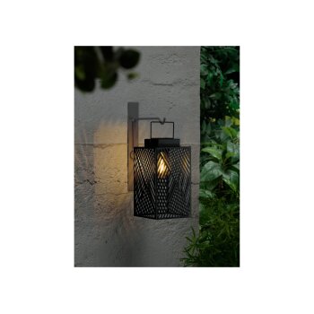 LIVARNO home LED-Solar-Laterne, mit Vorrichtung zum Aufhängen (Schwarz) - B-Ware neuwertig