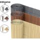 Ribelli Sichtschutzmatte, aus PVC, 160 x 400 cm, anthrazit - B-Ware gut
