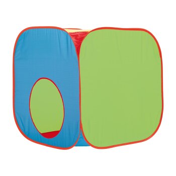 Playtive Spielzelte mit Tunnel, 3-teilig (grün/gelb/blau/rot) - B-Ware sehr gut