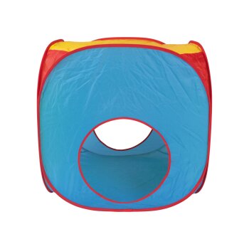 Playtive Spielzelte mit Tunnel, 3-teilig (grün/gelb/blau/rot) - B-Ware sehr gut