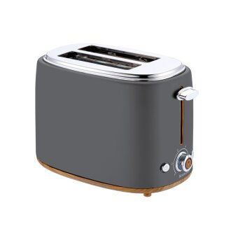SILVERCREST® KITCHEN TOOLS Doppelschlitz-Toaster »STH 900 B2«, mit Elementen in Holzoptik (Grau) - B-Ware sehr gut