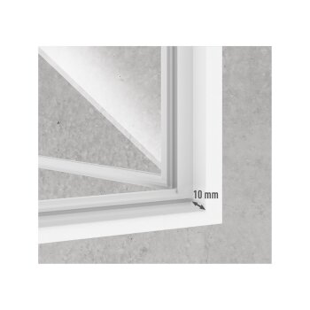 LIVARNO home Magnetrahmen mit Insektennetz, 110 x 130 cm, anthrazit - B-Ware gut