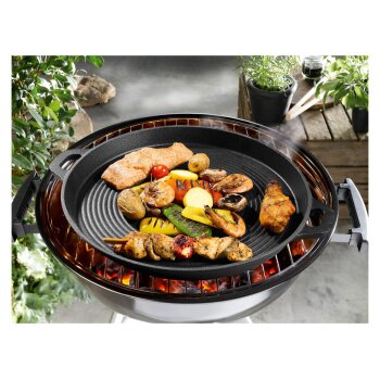 GRILLMEISTER Grillplatte/ Grillpfanne Gusseisen (Grillpfanne) - B-Ware neuwertig