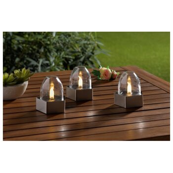 LIVARNO home LED-Solar-Leuchten, für Garten, Terrasse oder Balkon (Lampe / 3er Set) - B-Ware neuwertig