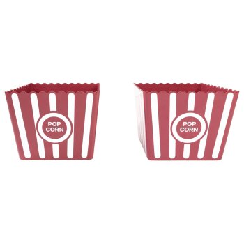 LIVARNO home Popcorn-/Trinkbehälter, im Retro-Design (Popcornbehälter 2er Set groß) - B-Ware Transportschaden Kosmetisch