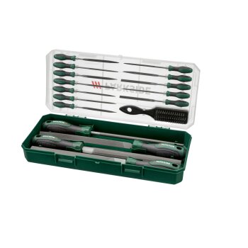 PARKSIDE® Werkstattfeilen-Set, 17-teilig, zur Bearbeitung von Metall - B-Ware Transportschaden Kosmetisch