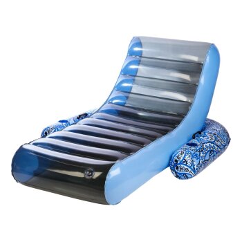 CRIVIT Schwimmliege-Matratze, blau - B-Ware neuwertig
