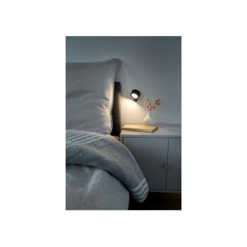 LIVARNO home Akku-LED-Wandleuchte, 3-stufig einstellbare Helligkeit (Rund, Schwarz) - B-Ware neuwertig