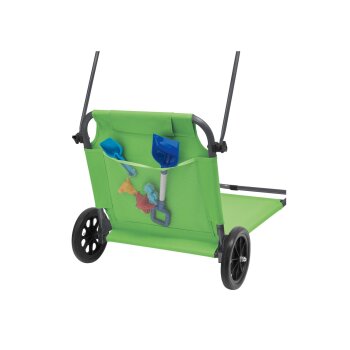 CRIVIT Strand- und Transportliege, mit Sonnendach (Grün) - B-Ware gut