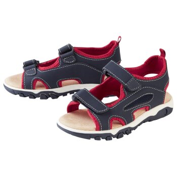 pepperts!® Kinder Sandalen mit Lederdecksohle (navy,...