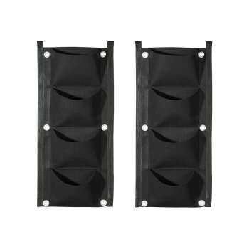 PARKSIDE® Pflanzsack-Set, 2 Stück, aus Filz (Wand-Pflanzsack Schwarz) - B-Ware sehr gut