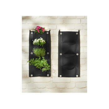 PARKSIDE® Pflanzsack-Set, 2 Stück, aus Filz (Wand-Pflanzsack Schwarz) - B-Ware sehr gut