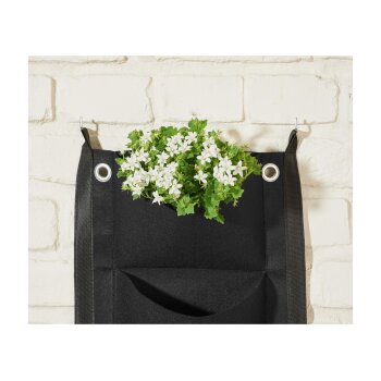 PARKSIDE® Pflanzsack-Set, 2 Stück, aus Filz (Wand-Pflanzsack Schwarz) - B-Ware sehr gut