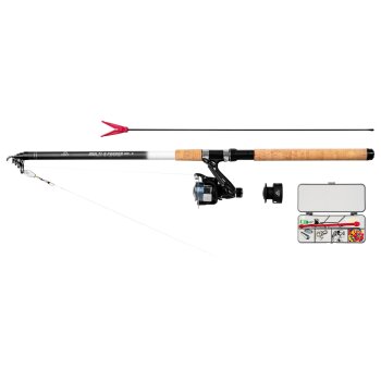 CRIVIT Spinnangel-Set / Grundangel-/Feederangel-Set mit Tragetasche (Grund/Feeder 300) - B-Ware neuwertig