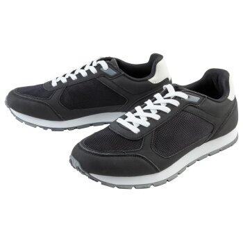 LIVERGY® Herren Sneaker mit textiler Innenausstattung (Schwarz/weiß, 43) - B-Ware neuwertig