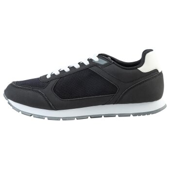 LIVERGY® Herren Sneaker mit textiler Innenausstattung (Schwarz/weiß, 43) - B-Ware neuwertig
