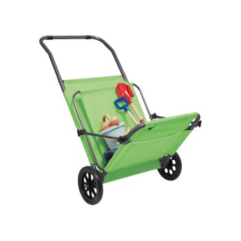 CRIVIT Strand- und Transportliege, mit Sonnendach (Grün) - B-Ware neuwertig