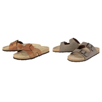 esmara® Damen Pantoletten mit Lederdecksohle - B-Ware