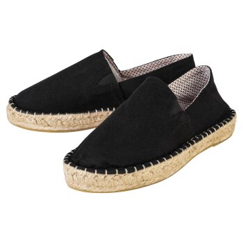 esmara® Damen Espadrilles, hoher Baumwollanteil (Schwarz, 38) - B-Ware neuwertig