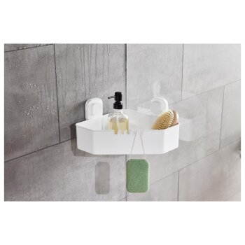 LIVARNO home Handtuchhalter / Eckregal / Duschablage, mit Saugnapf (Eckregal) - B-Ware sehr gut