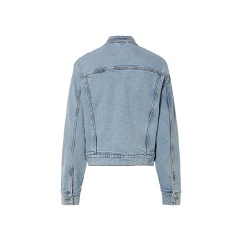 esmara® Damen Jeansjacke, weit geschnitten (Blau, 42) - B-Ware neuwertig
