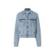 esmara® Damen Jeansjacke, weit geschnitten (Blau, 42) - B-Ware neuwertig