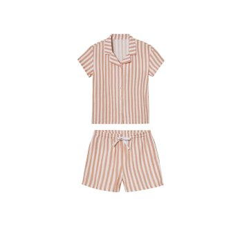 lupilu® Kinder Pyjama, aus angenehm weicher Musselin-Qualität (Rose, 122/128) - B-Ware neuwertig