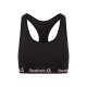 Reebok Damen Crop-Bralette, feuchtigkeitsableitend (Schwarz, L) - B-Ware neuwertig