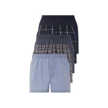 LIVERGY® Herren Webboxer, 5 Stück, aus reiner...