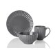 LIVARNO home Geschirrset aus Steinzeug, 18-teilig (Grau) - B-Ware neuwertig