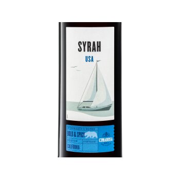 CIMAROSA Syrah USA trocken vegan, Rotwein 2021