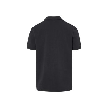 LIVERGY® Herren Poloshirt, In modischer Waffelstruktur (Schwarz, M(48/50)) - B-Ware neuwertig